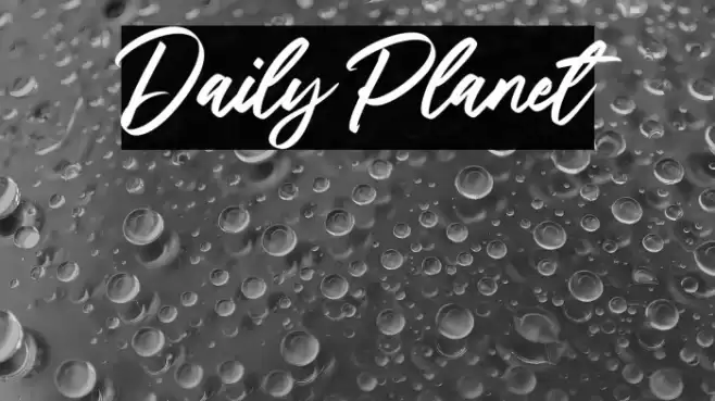 Daily Planet Font examples