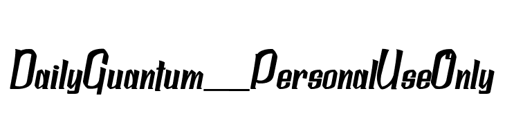 Daily Quantum_PersonalUseOnly  font caratteri gratis