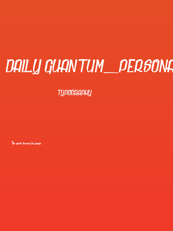 Daily Quantum_PersonalUseOnly Poster