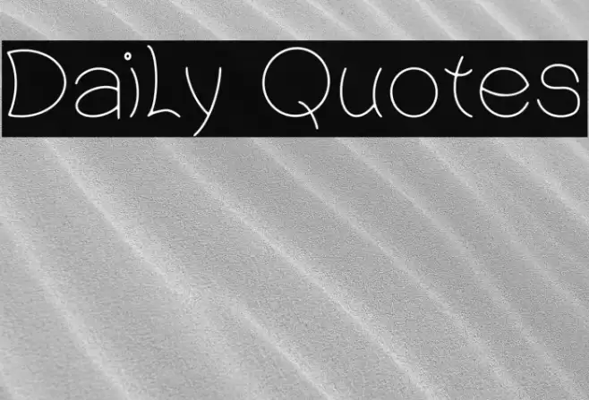 Daily Quotes Font examples