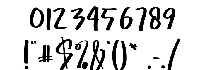 Daily Retro Font OTHER CHARS