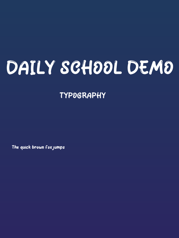 Daily School Demo Poster