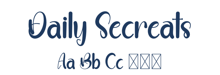 Daily Secreats Font Preview