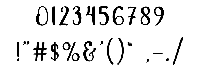 Daily Space Font OTHER CHARS