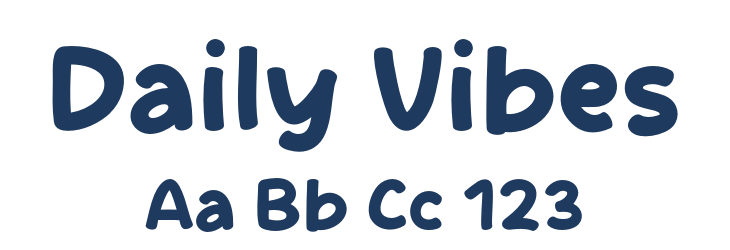 Daily Vibes Font Preview