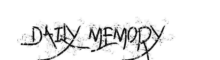 Daily memory  Free Fonts Download