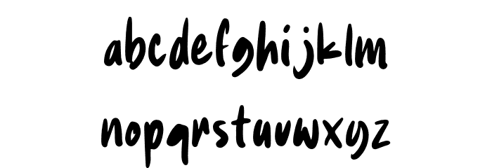 DailyNoted Font LOWERCASE