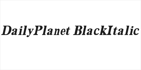 DailyPlanet BlackItalic Logo