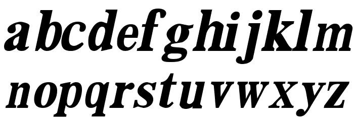 DailyPlanet BlackItalic Font LOWERCASE