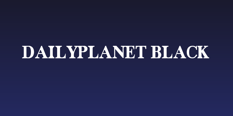 DailyPlanet Black Social Header