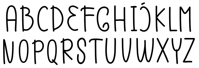 DailyRainy Font LOWERCASE