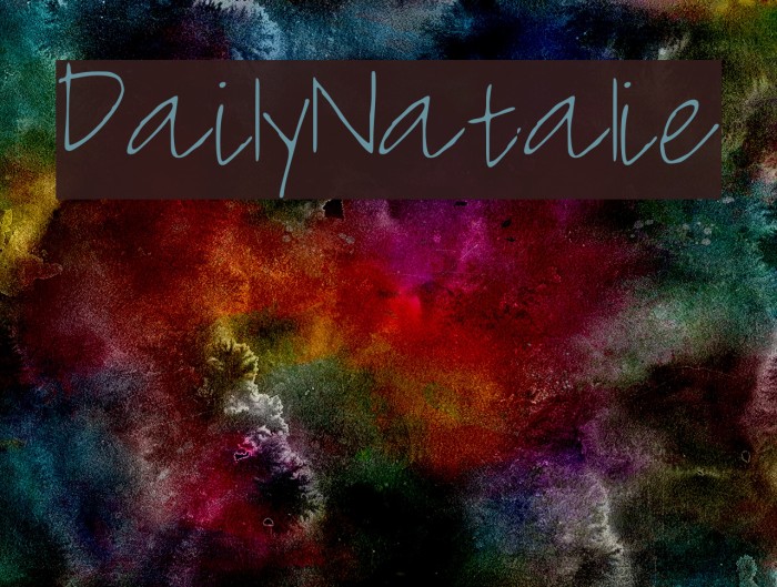 Daily_Natalie Font examples