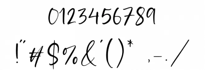 Dailymoon Font OTHER CHARS