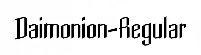 Daimonion-Regular  font caratteri gratis