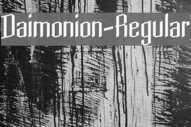 Daimonion-Regular Font examples