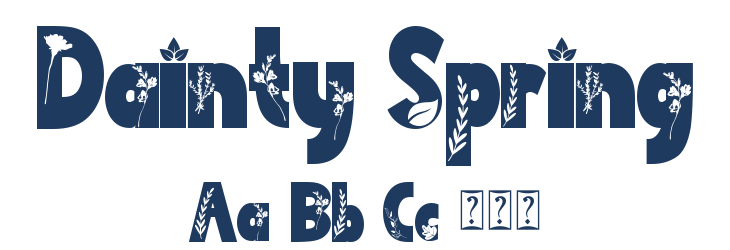 Dainty Spring Font Preview