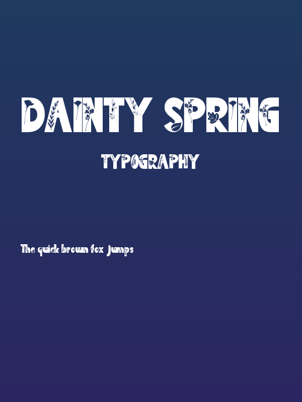 Dainty Spring Poster