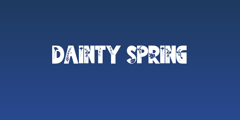 Dainty Spring Social Header
