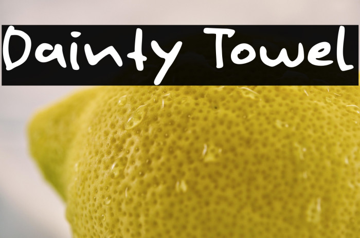 Dainty Towel Example 2