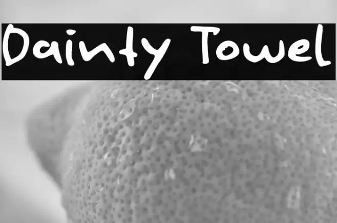 Dainty Towel Font examples
