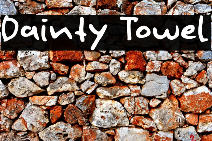 Dainty Towel Example 3