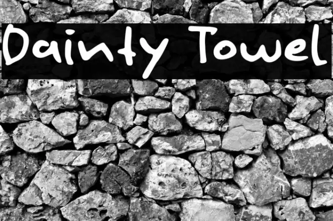 Dainty Towel Font examples