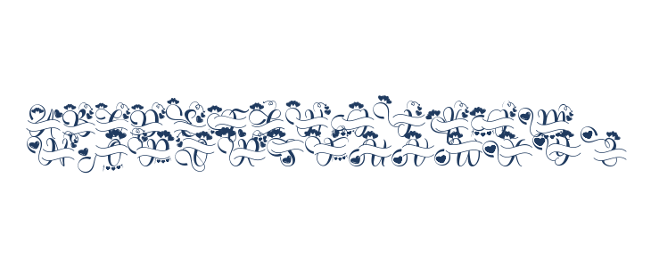 Dainty Valentine Monogram Uppercase