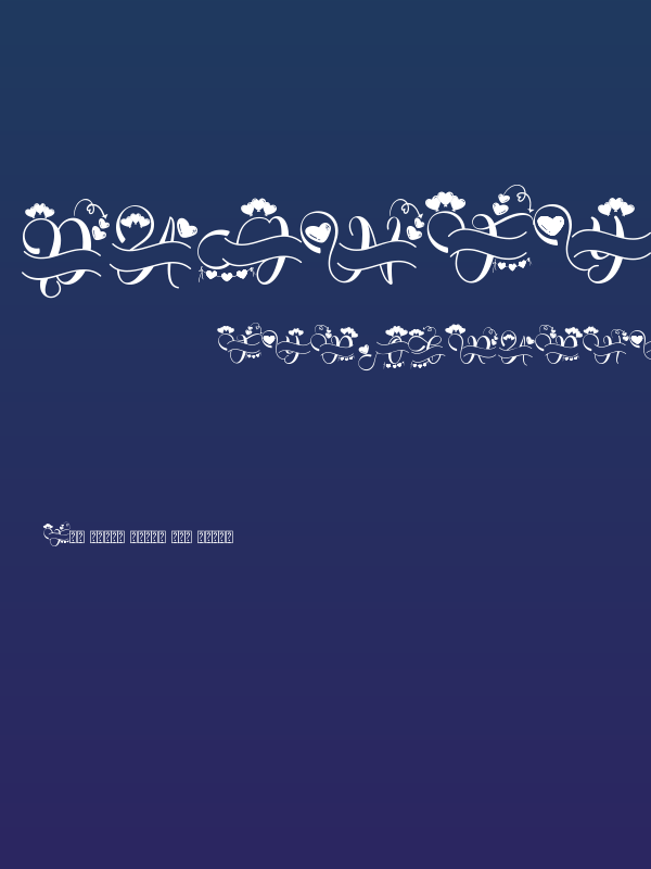 Dainty Valentine Monogram Poster