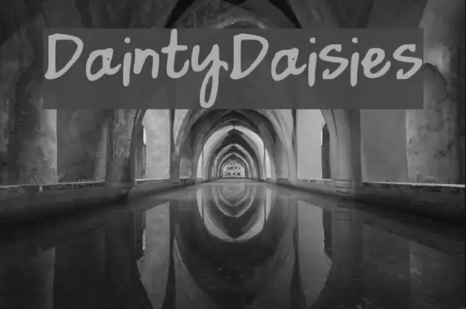 DaintyDaisies Font examples
