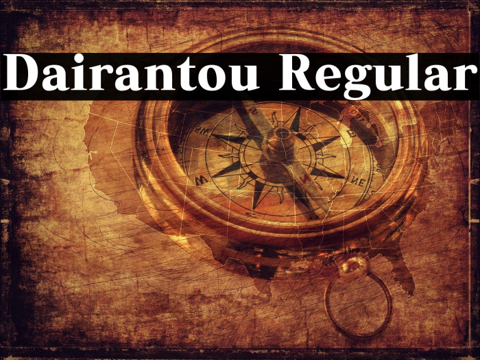 Dairantou Regular Font examples