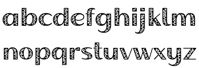 Dairy Cattle Font LOWERCASE