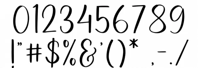 Daisha Font OTHER CHARS