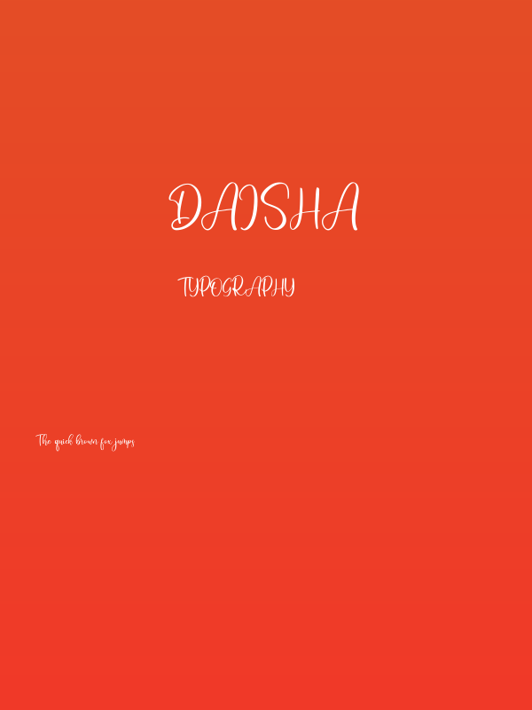 Daisha Poster