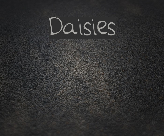 Daisies Font examples