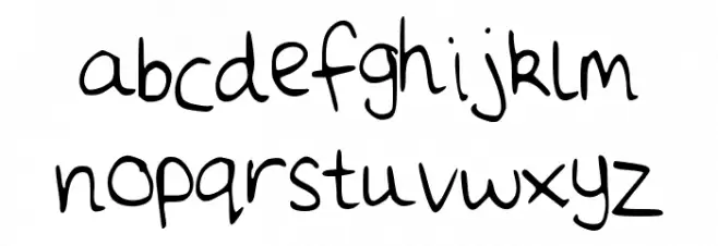 Daisies फ़ॉन्ट लोअरकेस