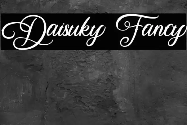 Daisuky Fancy Font examples