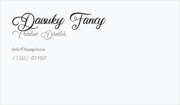 Daisuky Fancy Business Card