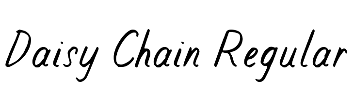 Daisy Chain Regular  Frei Schriftart Herunterladen