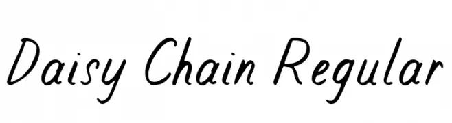 Daisy Chain Regular  baixar fontes gratis