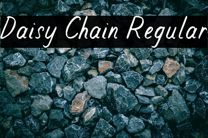 Daisy Chain Regular Example 3