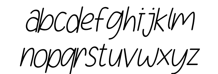 Daisy Dream Italic Italic Font LOWERCASE