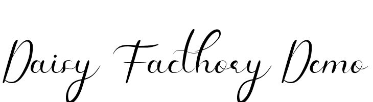 Daisy Facthory Demo  नि: शुल्क फ़ॉन्ट्स डाउनलोड