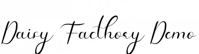 Daisy Facthory Demo  Скачать бесплатные шрифты