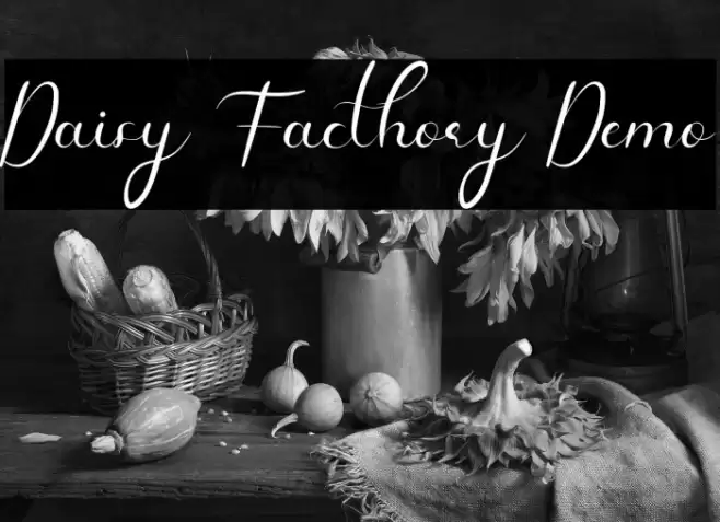 Daisy Facthory Demo Font examples