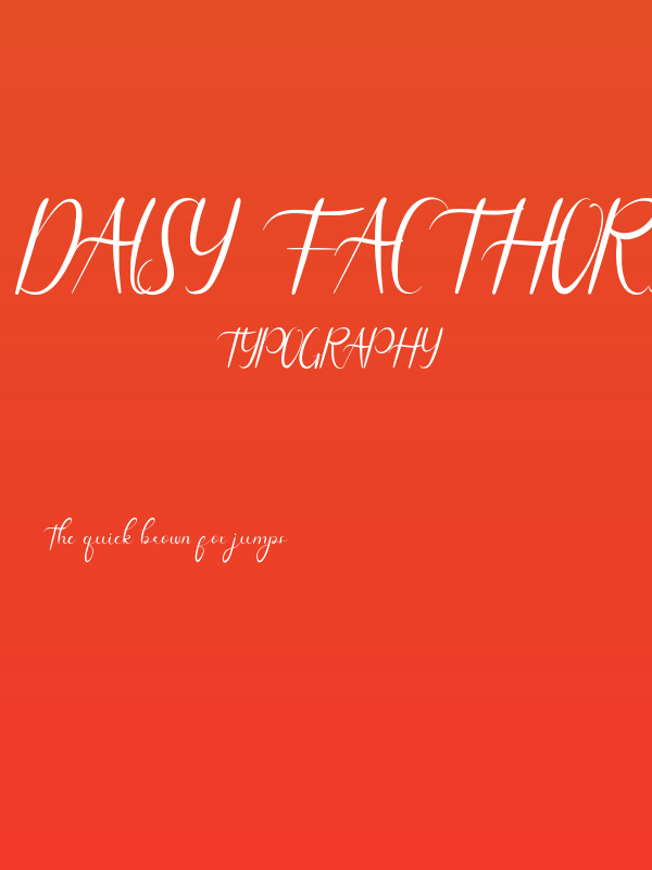 Daisy Facthory Demo Poster