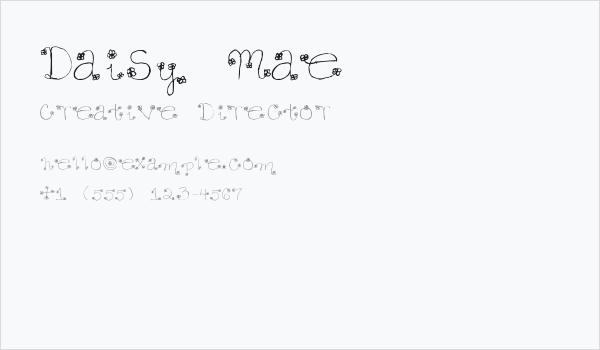 Daisy Mae Business Card