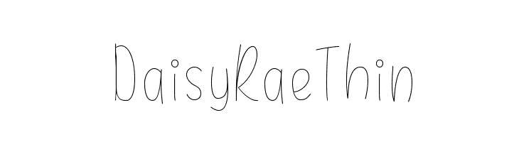 Daisy Rae Thin Font