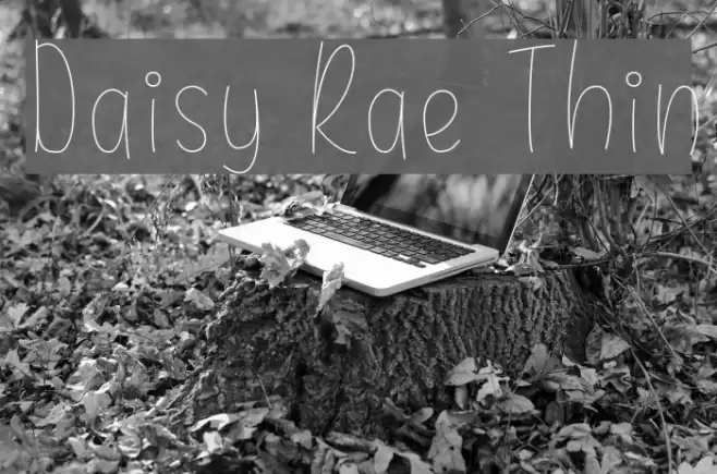 Daisy Rae Thin Font examples