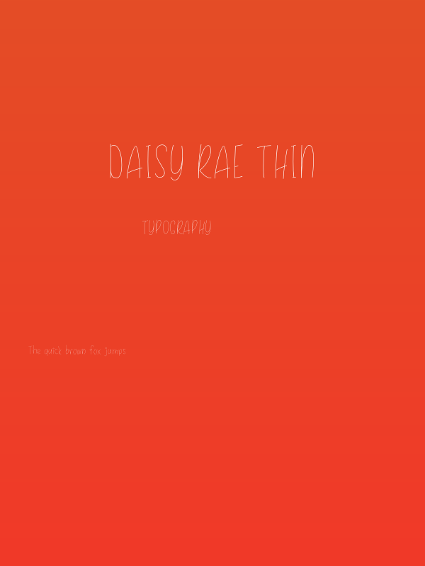 Daisy Rae Thin Poster