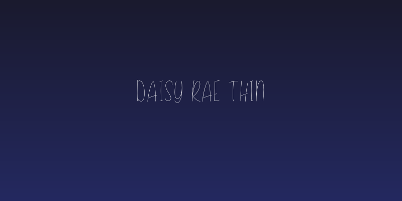 Daisy Rae Thin Social Header